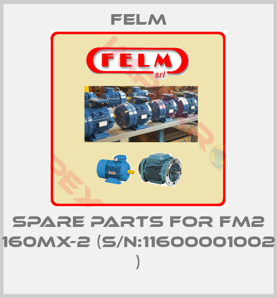 Felm-spare parts for FM2 160MX-2 (S/N:11600001002 )