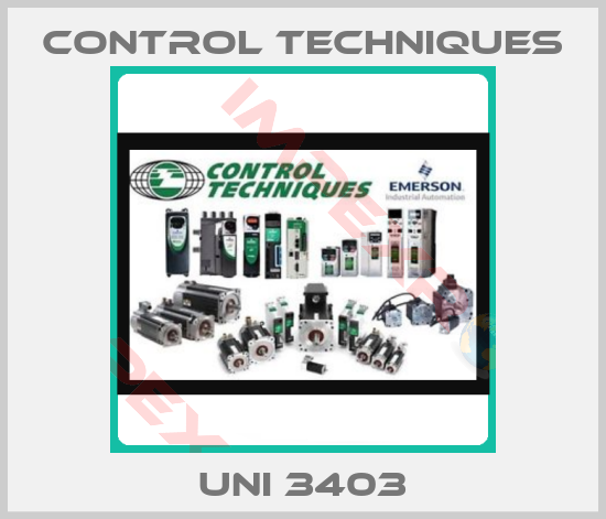 Control Techniques-UNI 3403