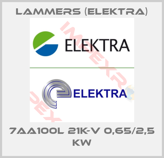 Lammers (Elektra)-7AA100L 21K-V 0,65/2,5 kW