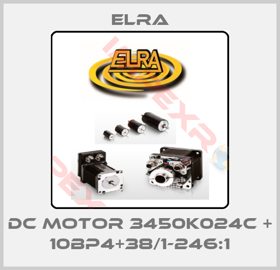 Elra-DC MOTOR 3450K024C + 10BP4+38/1-246:1