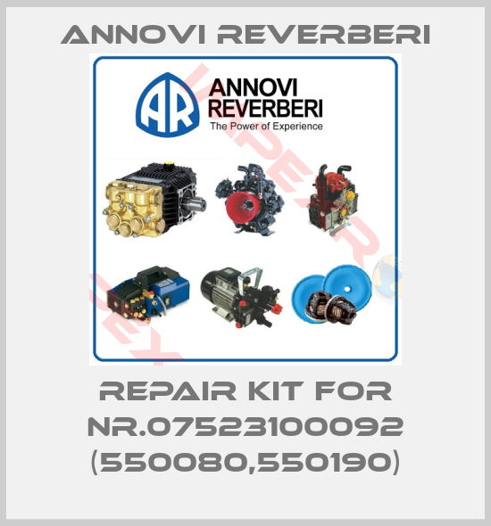 Annovi Reverberi-repair kit for NR.07523100092 (550080,550190)