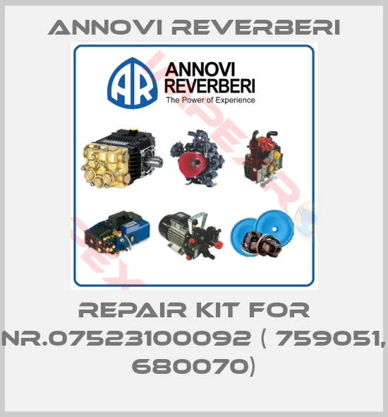Annovi Reverberi-repair kit for NR.07523100092 ( 759051, 680070)