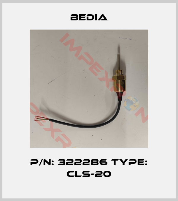 Bedia-P/N: 322286 Type: CLS-20
