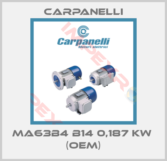 Carpanelli-MA63B4 B14 0,187 KW  (OEM)