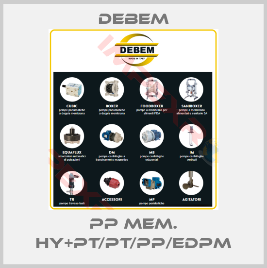 Debem-PP MEM. HY+PT/PT/PP/EDPM