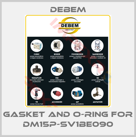 Debem-gasket and o-ring for DM15P-SV1BE090