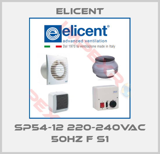 Elicent-SP54-12 220-240VAC 50Hz F S1