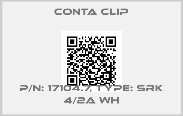 Conta Clip-P/N: 17104.7, Type: SRK 4/2A WH