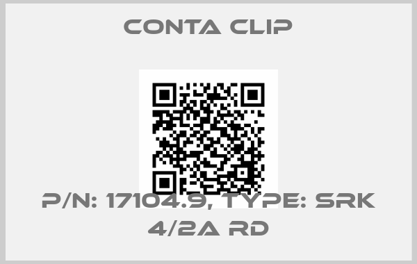 Conta Clip-P/N: 17104.9, Type: SRK 4/2A RD