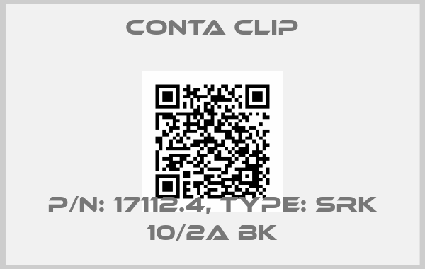 Conta Clip-P/N: 17112.4, Type: SRK 10/2A BK