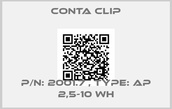 Conta Clip-P/N: 2001.7 , Type: AP 2,5-10 WH