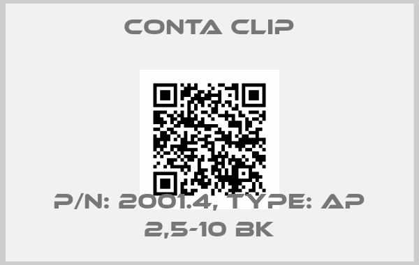 Conta Clip-P/N: 2001.4, Type: AP 2,5-10 BK