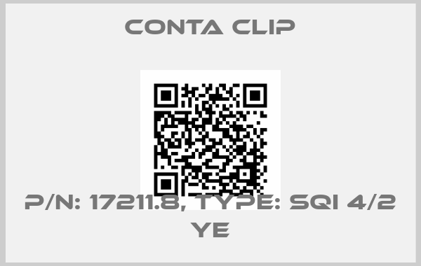 Conta Clip-P/N: 17211.8, Type: SQI 4/2 YE