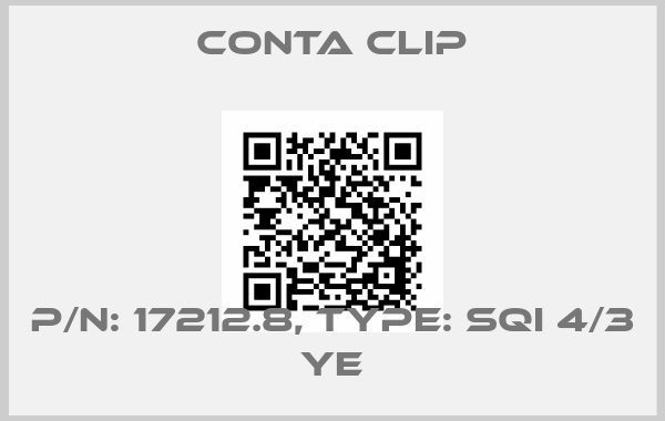 Conta Clip-P/N: 17212.8, Type: SQI 4/3 YE