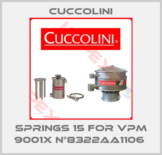 Cuccolini-SPRINGS 15 FOR VPM 9001X N°8322AA1106 