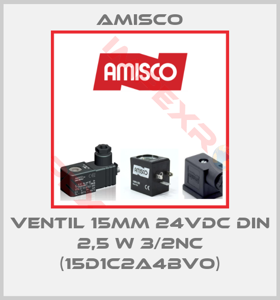 Amisco-Ventil 15mm 24VDC DIN 2,5 W 3/2NC (15D1C2A4BVO)