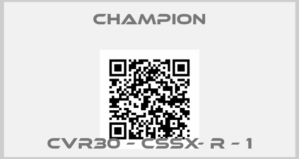 Champion-CVR30 – CSSX- R – 1