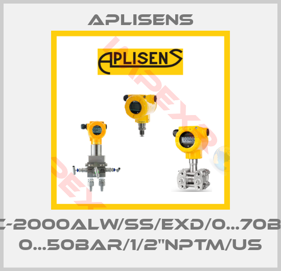 Aplisens-APC-2000ALW/SS/Exd/0...70bar/ 0...50bar/1/2"NPTM/US