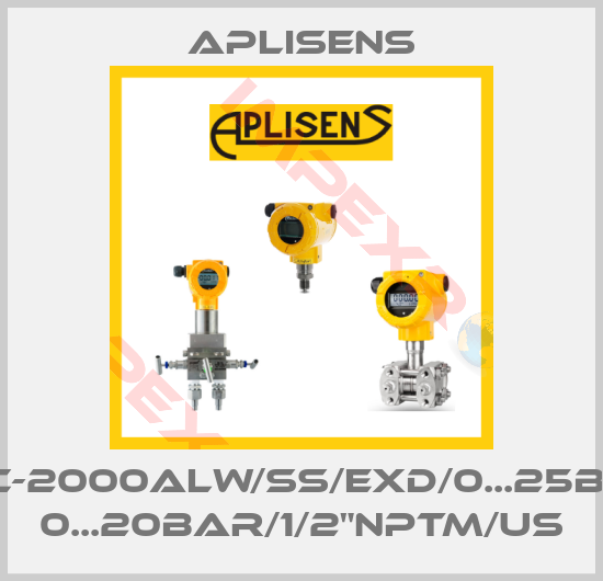 Aplisens-APC-2000ALW/SS/Exd/0...25bar/ 0...20bar/1/2"NPTM/US