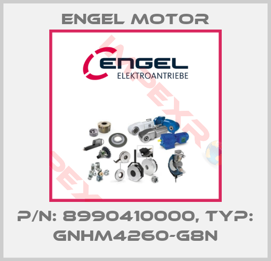 Engel Motor-P/N: 8990410000, Typ: GNHM4260-G8N