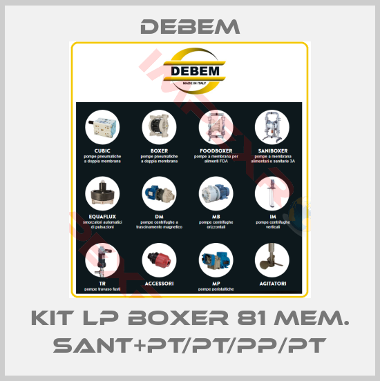 Debem-KIT LP BOXER 81 MEM. SANT+PT/PT/PP/PT