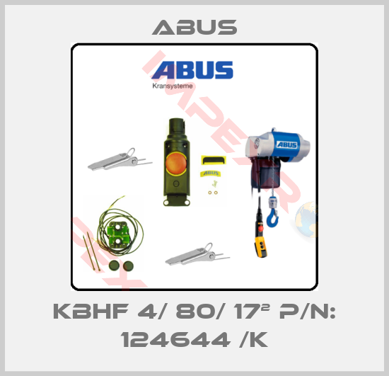 Abus-KBHF 4/ 80/ 17² P/N: 124644 /K