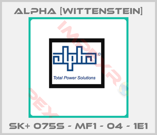 Alpha [Wittenstein]-SK+ 075S - MF1 - 04 - 1E1