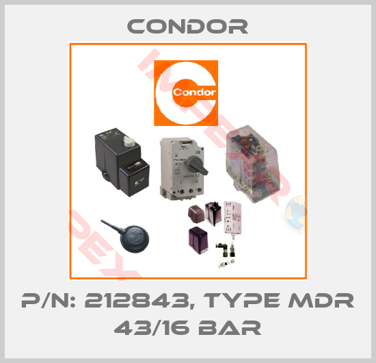 Condor-P/N: 212843, Type MDR 43/16 bar