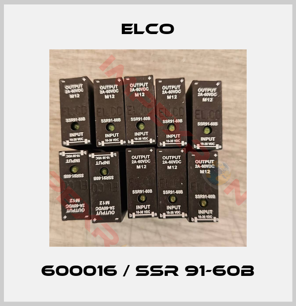 Elco-600016 / SSR 91-60B