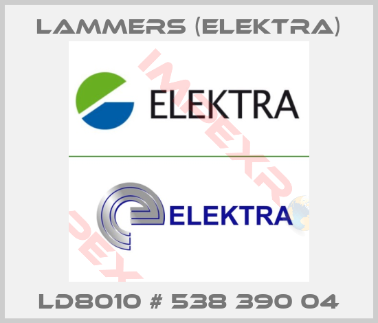 Lammers (Elektra)-LD8010 # 538 390 04