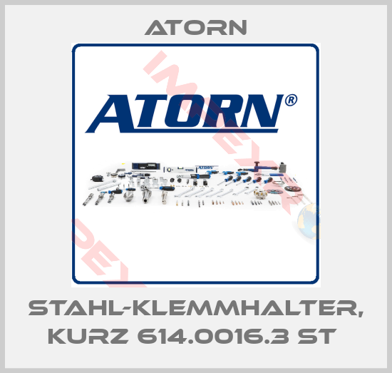 Atorn-STAHL-KLEMMHALTER, KURZ 614.0016.3 ST 