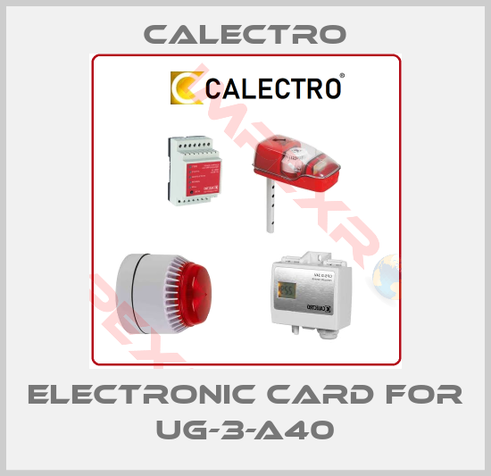 Calectro-electronic card for UG-3-A40