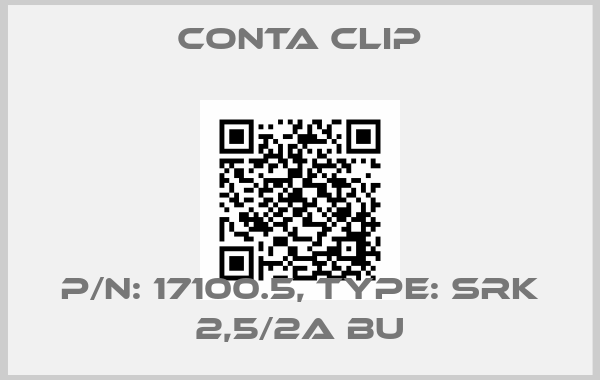 Conta Clip-P/N: 17100.5, Type: SRK 2,5/2A BU