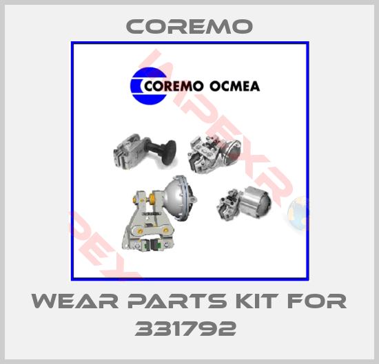 Coremo-Wear parts kit for 331792 