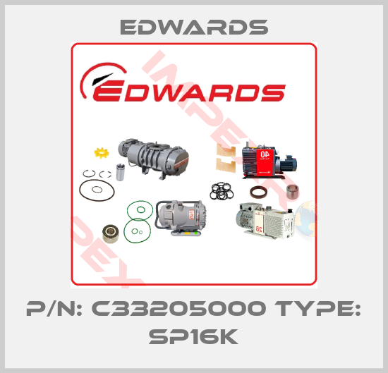 Edwards-P/N: C33205000 Type: SP16K