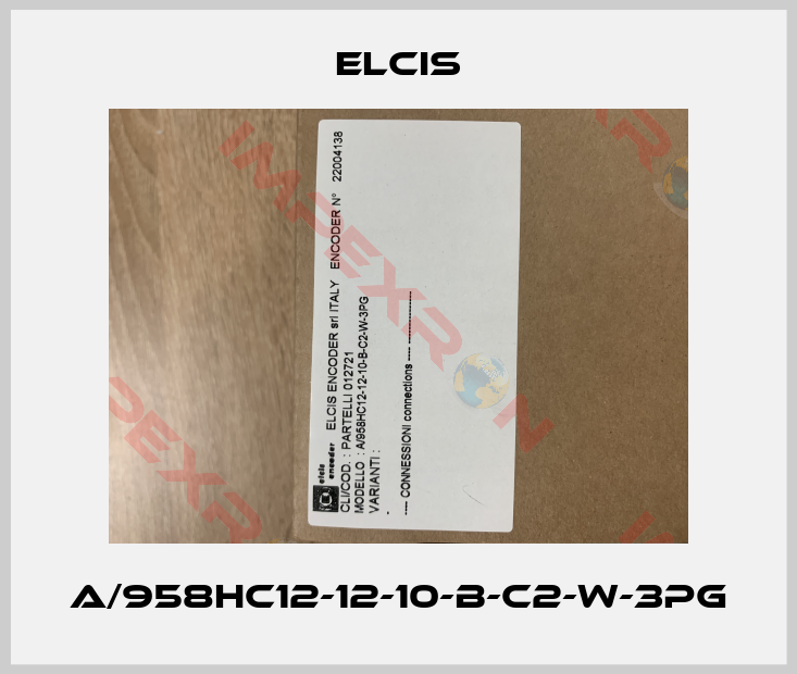 Elcis-A/958HC12-12-10-B-C2-W-3PG