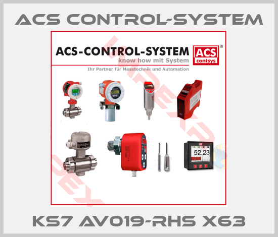 Acs Control-System-KS7 AV019-RHS X63