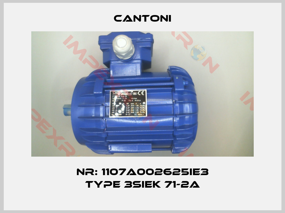 Cantoni-Nr: 1107A002625IE3 Type 3SIEK 71-2A