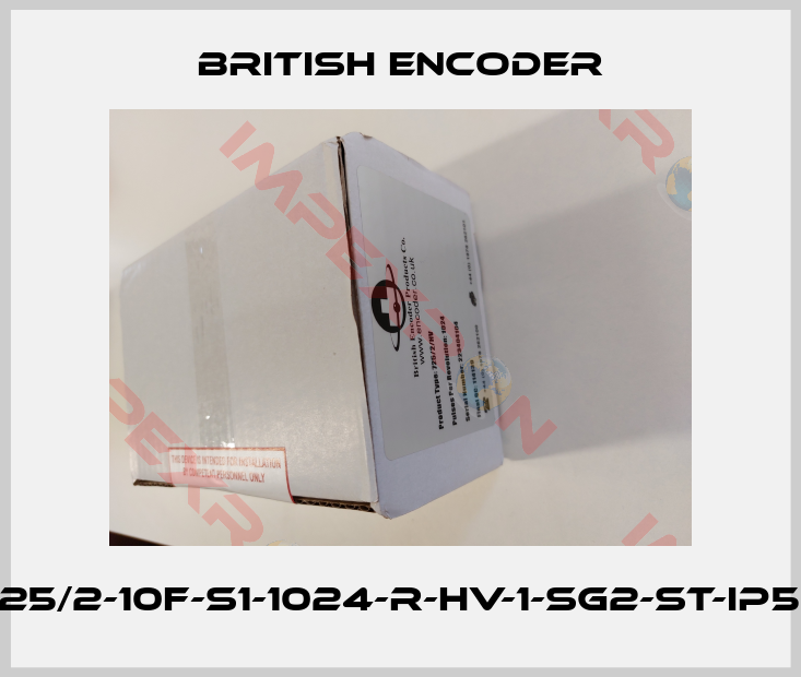 British Encoder-725/2-10F-S1-1024-R-HV-1-SG2-ST-IP50