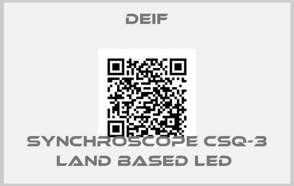 Deif-SYNCHROSCOPE CSQ-3 LAND BASED LED 