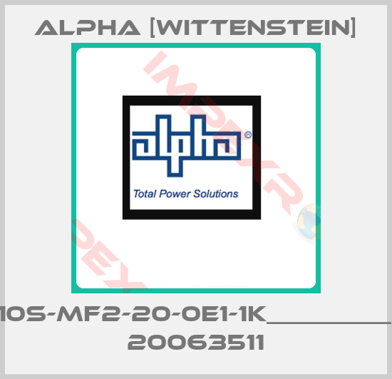 Alpha [Wittenstein]-TPC+010S-MF2-20-0E1-1K___________RAC 20063511