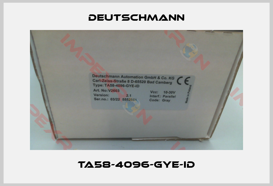 Deutschmann-TA58-4096-GYE-ID