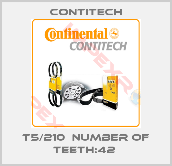 Contitech-T5/210  NUMBER OF TEETH:42 