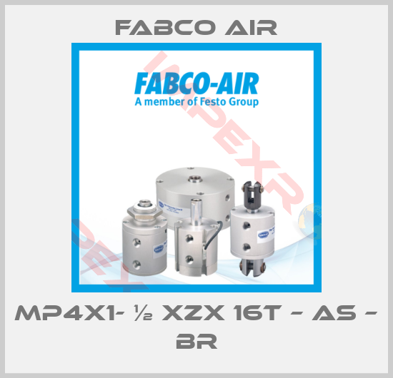 Fabco Air-MP4X1- ½ XZX 16T – AS – BR