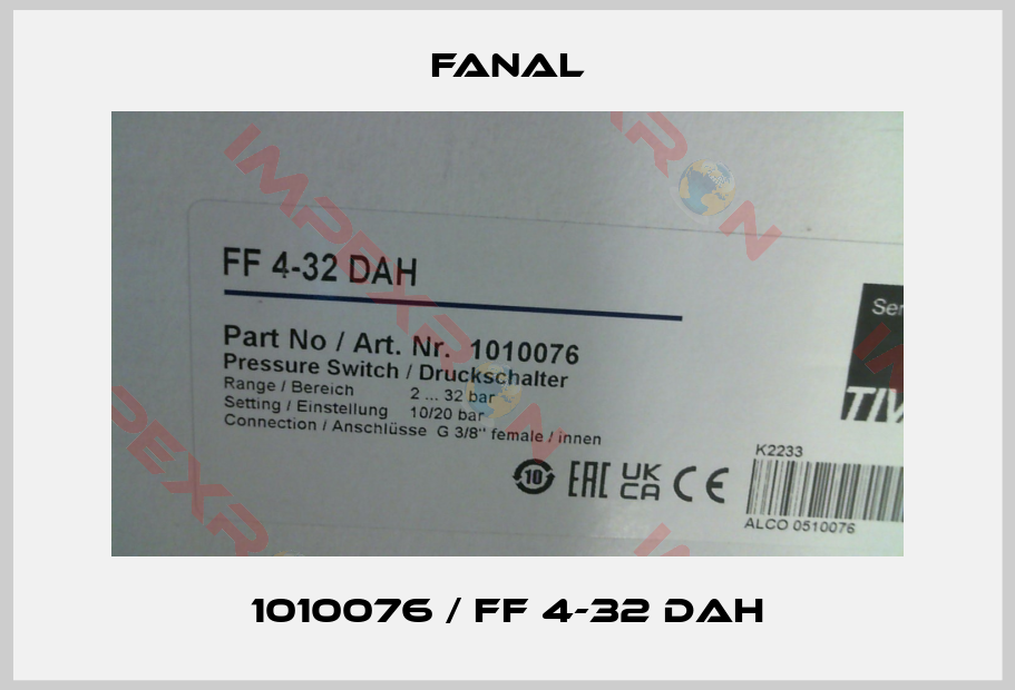 Fanal-1010076 / FF 4-32 DAH