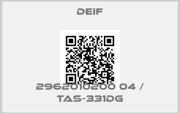 Deif-2962010200 04 / TAS-331DG