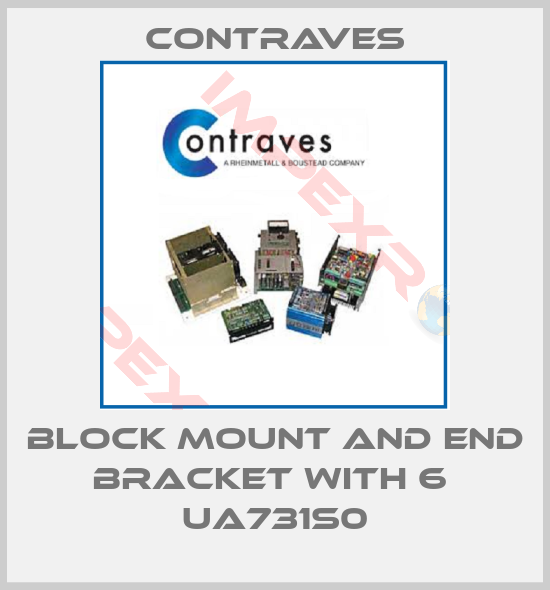 Contraves-Block mount and end bracket with 6  UA731S0