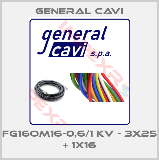 General Cavi-FG16OM16-0,6/1 kV - 3x25 + 1x16