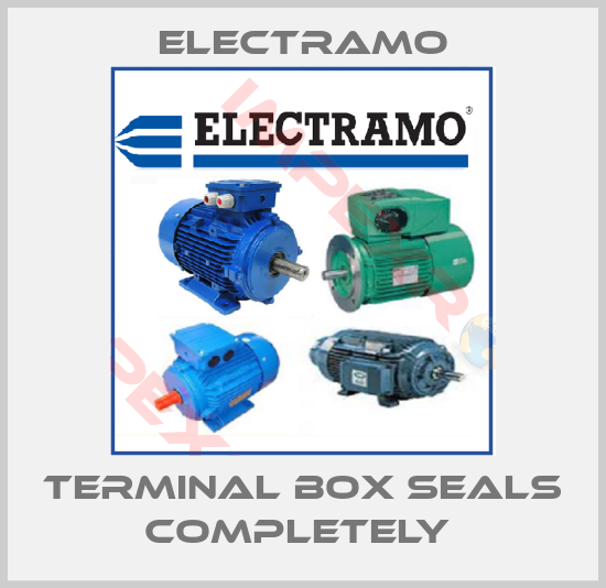 Electramo-Terminal box seals completely 