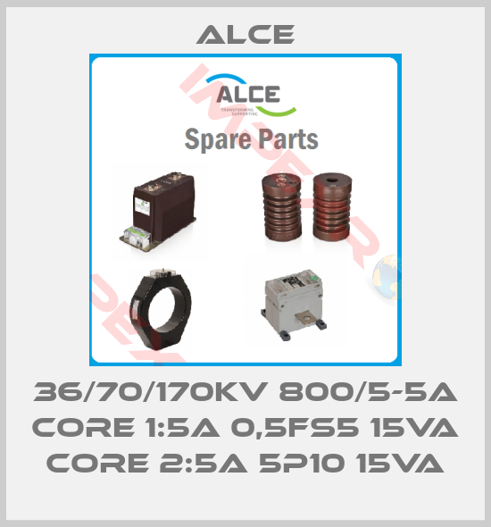 Alce-36/70/170kV 800/5-5A Core 1:5A 0,5FS5 15VA Core 2:5A 5P10 15VA